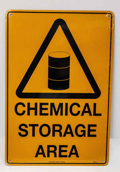SIGN - Chemical Storage Area
