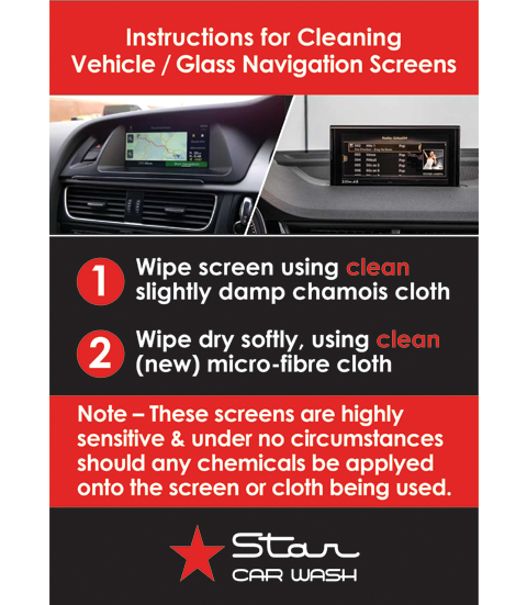 A4 LAMINATED SIGN - Glass Screens