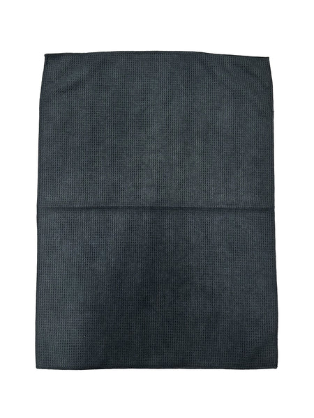 LARGE BLACK WAFFLE MICROFIBRE CLOTH (54cm x 72cm)