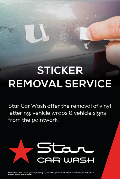 STICKER REMOVAL SERVICE