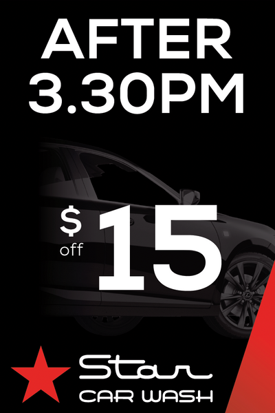 AFTER 3:30PM $15 OFF