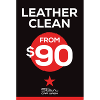 LEATHER CLEAN from $90 (POSTER)