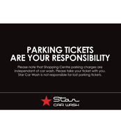 A4 ACRYLIC SIGN - Parking Tickets are your responsibilty